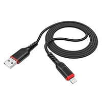 Kabelis USB-A uz Lightning Hoco 2,4A 3 m X59 melns
