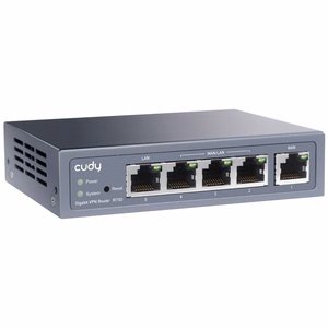 Cudy Gigabit Multi-WAN VPN maršrutētājs vadu Fast Ethernet, Gigabit Ethernet pelēks