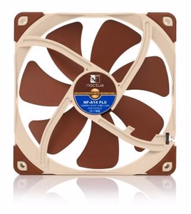 Noctua NOC-NF-A14-FLX datora dzesēšanas komponents Datora korpusa ventilators 14 cm bēšs, brūns