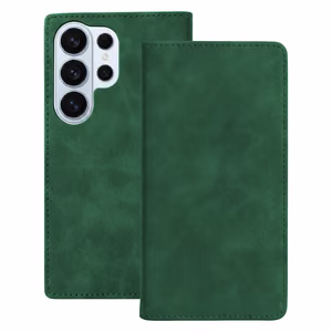 Smart Suede maciņš priekš Samsung Galaxy S25 Ultra, zaļš