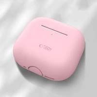 Tech-Protect silikona apvalks Apple AirPods 4 austiņām - rozā