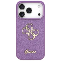 Guess Fiksēts Mirdzošs Liels 4G viedtālruņa apvalks iPhone 17 Pro - violeta