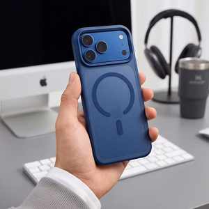 Tech-Protect Magmat MagSafe CC maciņš iPhone 18 Pro Max / 17 Pro Max, matēts tumši zils