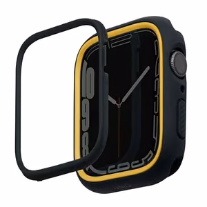 Uniq Moduo viedtālruņa apvalks Apple Watch 4/5/6/7/8/9/SE/SE2 44/45mm - melns un sinepju