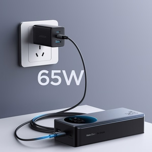 Joyroom JR-PBF05 Pro 30000mAh 65W Powerbank ar Digitālo Displeju 2x USB-C 1x USB-A - Melns