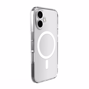 Puro Lite Mag Magnētiskais Silikona viedtālruņa apvalks iPhone 16 - Caurspīdīgs