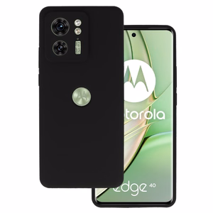 Viedtālruņa apvalks no silikona Lite Motorola Edge 40 5G melns