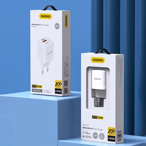 Sienas lādētājs GaN 33W PPS USB C/USB Dudao A13Pro – balts