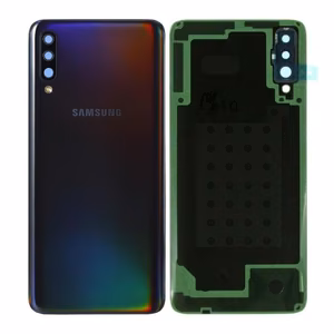 Aizmugurējais vāks Samsung A705 A70 2019 melns oriģināls (lietots Grade C)