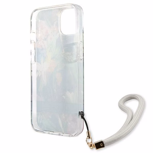 Guess GUHCP13SHFLSB iPhone 13 mini 5.4" zils/zils cietais apvalks Ziedu Siksniņa