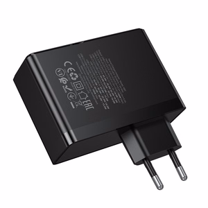 Hoco N85 100 W lādētājs ar trim USB-C pieslēgvietām un vienu USB-A pieslēgvietu, melns