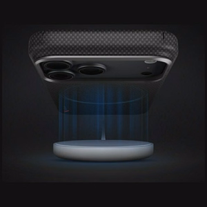 Uniq Keva EDGE Magclick Charging vāciņš iPhone 18 Pro Max / 17 Pro Max – melns