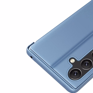 Clear View viedtālruņa apvalks Samsung Galaxy A24 4G ar atloku zila