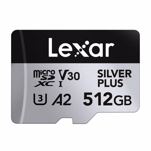 Lexar High-Performance Silver Plus microSDXC atmiņas karte 512 GB + adapteris