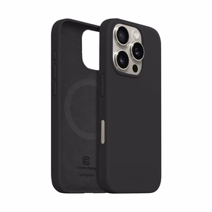Crong Color Cover Magnetic MagSafe vāciņš ierīcei iPhone 16 Pro, melns