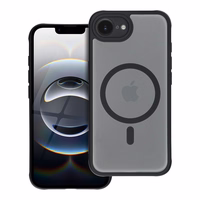 FULL MATTE MAG COVER viedtālruņa apvalks saderīgs ar MagSafe iPhone 16E (SE 4 2025) melna