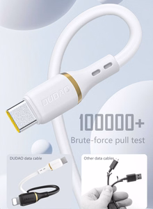 Dudao L25X USB-C–Lightning kabelis, 30 W, 1,0 m, balts
