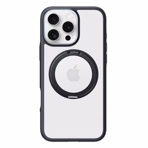 Torras Ostand R Fusion viedtālruņa apvalks iPhone 16 Pro (melns)