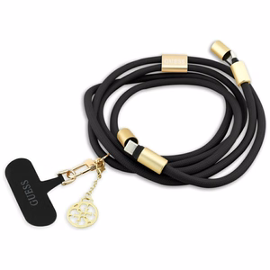 Guess CBDY 4G Charm USB-C / USB-C kabelis 150cm - melns