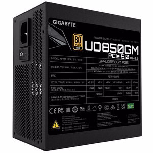 Gigabyte UD850GM 850W PG5 V2 (GP-UD850GM PG5 V2) - barošanas bloks melns