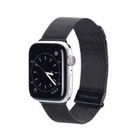 DUX DUCIS siksniņa MILANESE nerūsējošā tērauda magnētiskais Apple Watch 38 / 40 / 41 mm melna
