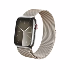 Crong Milano Steel – Stainless Steel siksniņa Apple Watch 44/45/46/49mm (Champagne)