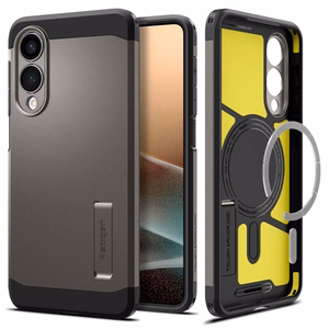 Spigen Tough Armor magnētiskais viedtālruņa apvalks Samsung Galaxy S25 Edge - pelēks/melns