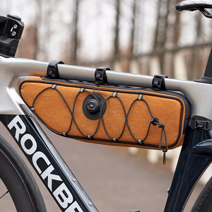 Rockbros TL003 ROAD TO SKY 2L velosipēda rāmja soma ūdensizturīga - oranža
