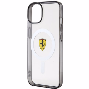 Ferrari FEHMP14SURKT iPhone 14 6.1" caurspīdīgs cietais viedtālruņa apvalks kontūras magnētiskais (MagSafe)