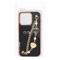 Moderns viedtālruņa apvalks Iphone 14 Plus dizains 3 melna