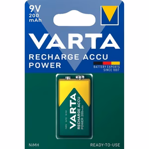 VARTA uzlādējama baterija 9V 200mAh Accu Power 1 gab.