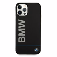 BMW Hardcase Signature Printed Logo Maciņš priekš iPhone 12 / 12 Pro - melns