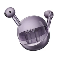 TWS QCY AilyBuds Clear T32 austiņas (violetas)