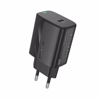 FONENG tīkla lādētājs EU65 PD 20W 1xUSB-C + kabelis USB-C - Lightning melns