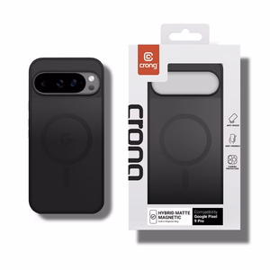 Crong Hybrid Matte Magnetic MagSafe vāciņš ierīcei Google Pixel 9 Pro, melns