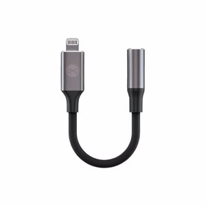 Forever аудио адаптер AJL-01 jack 3,5 mm - Lightning черный