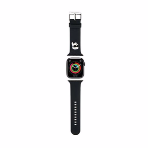 Karl Lagerfeld 3D резиновый ремешок Karl Head Apple Watch 38/40/41mm - черный