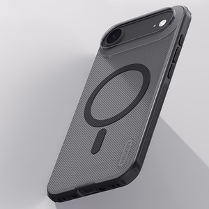 Nillkin Super Frosted Shield Pro MagSafe saderīgs apvalks iPhone 17 Air - caurspīdīgs, melns