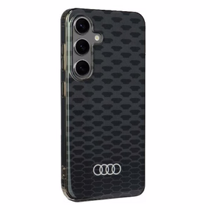 Audi IML Izšuvuma raksts Magnētiskais viedtālruņa apvalks S24 S921 melns/melns cietais apvalks AU-IMLMS24-Q5/D3-BK