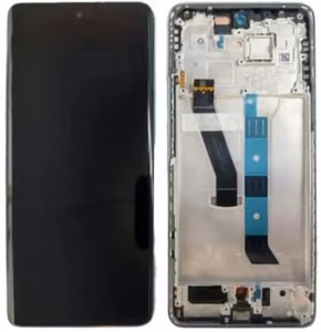 Oriģināls zaļš Xiaomi Poco M8 5G displeja modulis ar skārienpaneli un rāmi (servisa iepakojums)