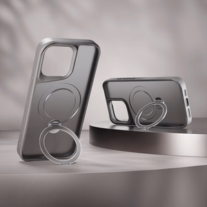 Etteri Matētais Mag Ring viedtālruņa apvalks iPhone 13 6,1 pelēks (m)