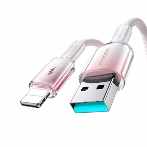 USB-A - Lightning kabelis Joyroom S-A42 3A 1.2m balts