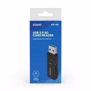 SAVIO SD karšu lasītājs, USB 3.0, AK-64