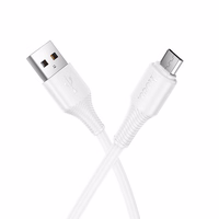 Kabelis USB A uz Micro USB Hoco 2,4A 1 m X120 balts