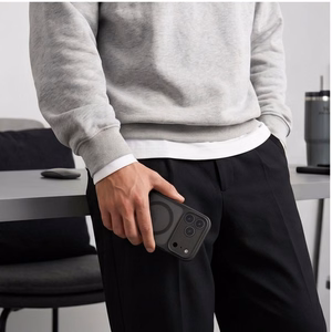 Tech-Protect BasicMag MagSafe maciņš, paredzēts iPhone 17 Pro / 18 Pro, matēti melns