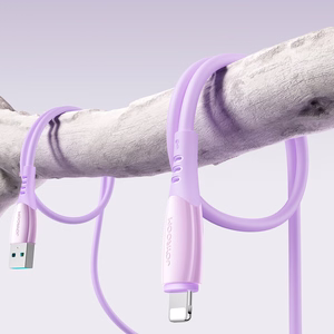Joyroom S-A59 Vibrant Series 3A USB-A - Lightning kabelis 1.2m - violets