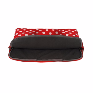 Wonder Portatīvais maciņš datoram 13–14 collas sarkans polka-dot raksts