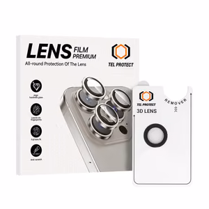 Aizsargstikls objektīvam Tel Protect 3D Lens Aramid Series viedtālrunim iPhone 17 Air melns