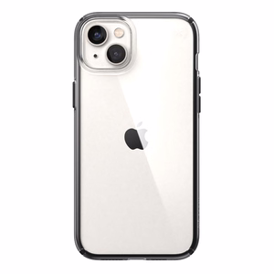 Speck Presidio Perfect-Clear with Impact Geometry vāciņš ierīcei iPhone 15 Plus / 14 Plus, ar Microban pretmikrobu aizsardzību, “Clear / Black” krāsu kombinācija