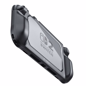 Tech-Protect MagMat viedtālruņa apvalks priekš Nintendo Switch 2 - melns un caurspīdīgs